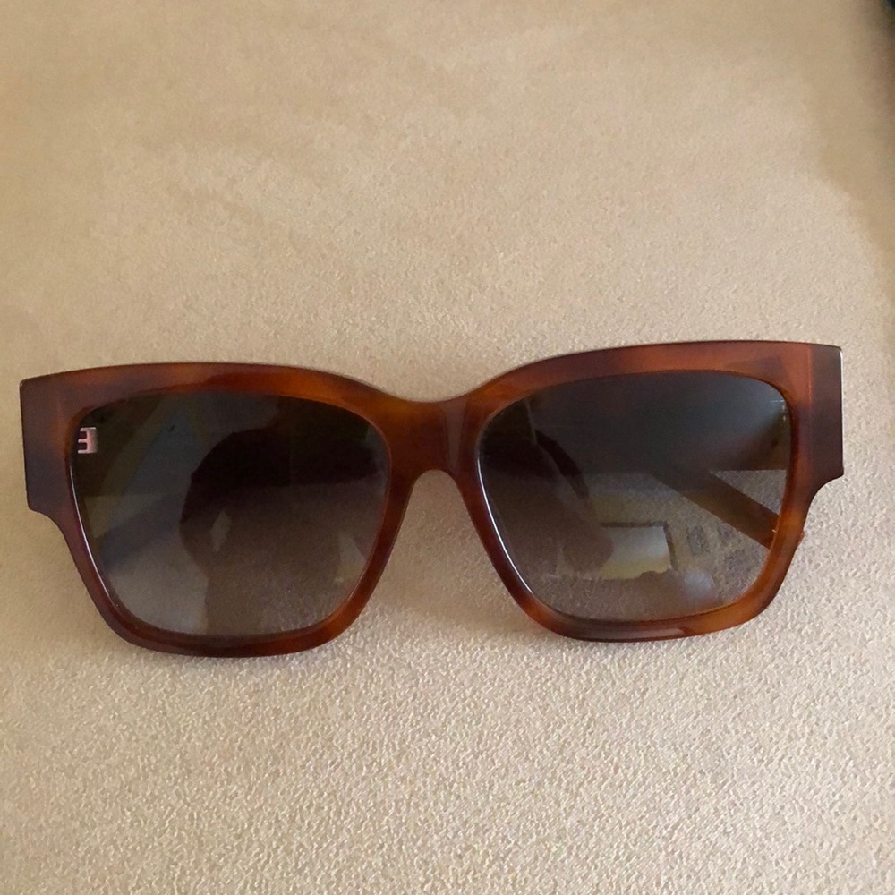 Saint Laurent YSL Shiny Light Havana Sunglasses